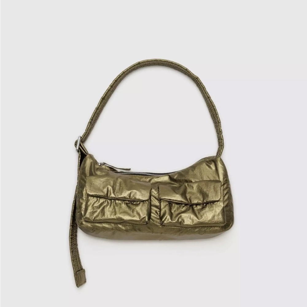 Baggu Bronze Metallic Cargo Shoulder Bag